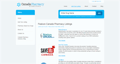 Desktop Screenshot of canadapharmacydirectory.com